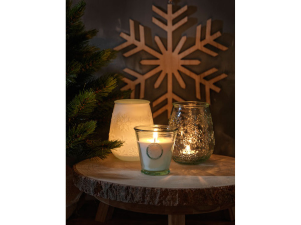 Подставка для чайной свечи «Faro» из переработанного стекла, Цвет прозрачный