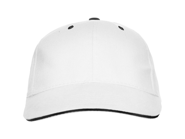 Бейсболка «Panel», Цвет белый/черный