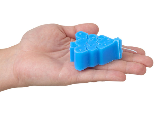 Свеча «Елочка», Цвет синий