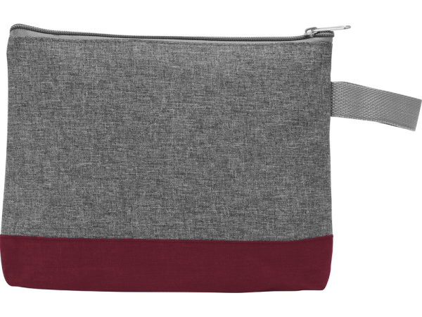 Косметичка «Trivium», Цвет серый/бордовый