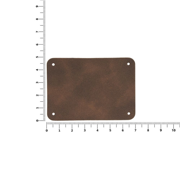 Лейбл Eta Nubuck Touch, XL, темно-коричневый, 5х7 см