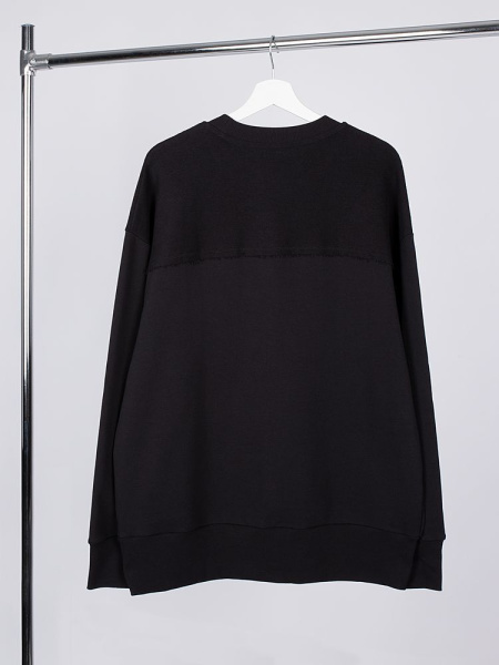 Свитшот оверсайз унисекс Vozduh, черный, XS–XXL