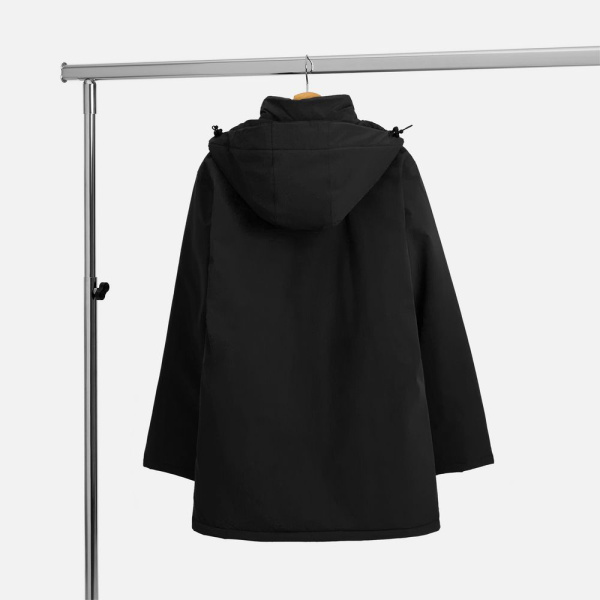 Куртка-парка унисекс Sfera, черная, S–4XL