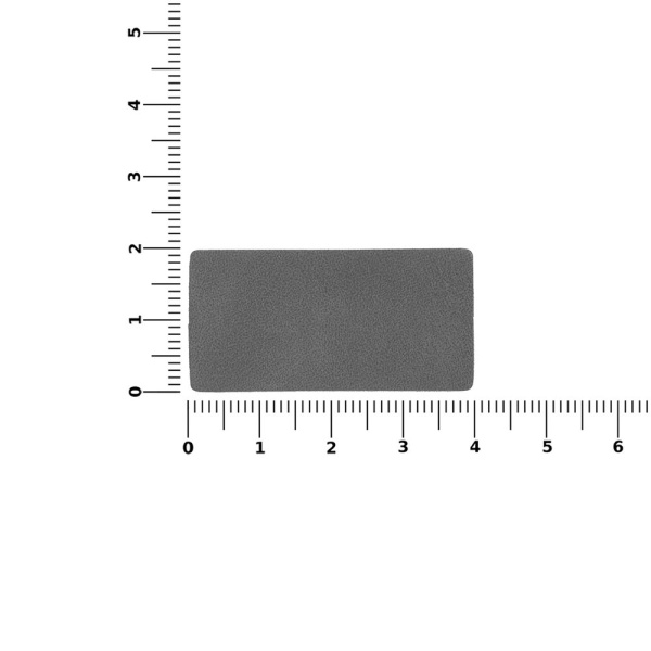 Лейбл Listra Nubuck Touch, XS, темно-серый, 2х4 см