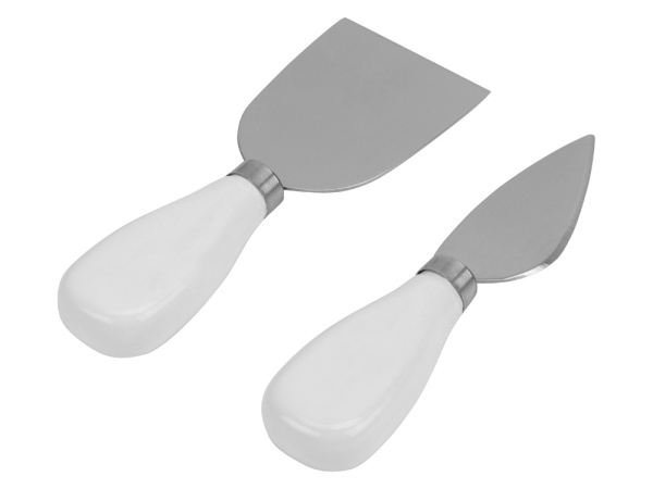 Набор для сыра из 3 предметов «Cheese Break», Цвет ножи- белый/серебристый, доска- белый, подставка- натуральный