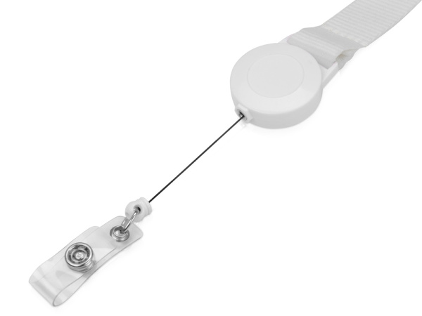 Ланьярд с ретрактором, Цвет белый