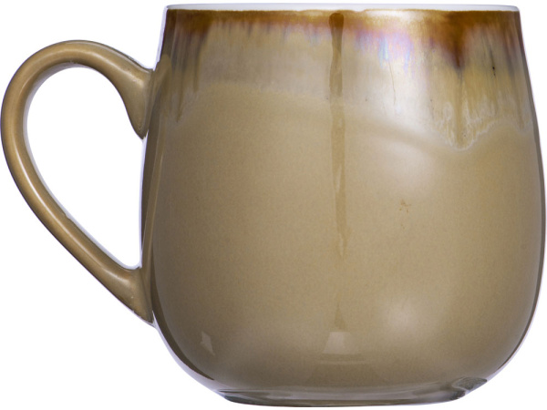 Кружка с вулканическим дизайном «Etna», Цвет бежевый