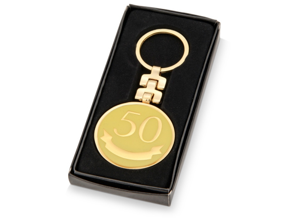 Брелок «Юбилей - 50 лет», Цвет золотистый