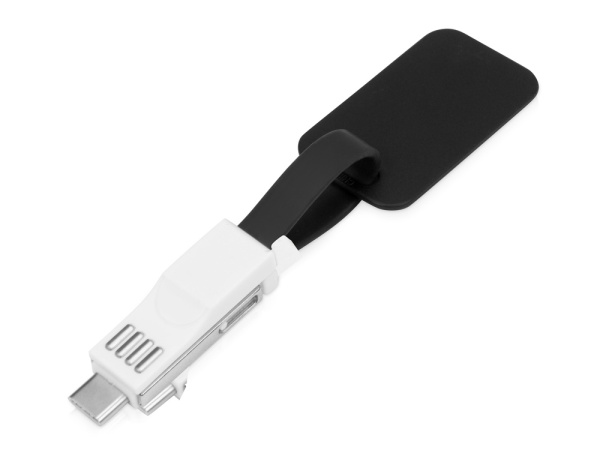 Зарядный кабель «Charge-it» 3 в 1, Цвет черный/белый