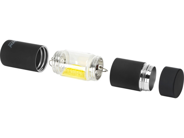 Бутылка для воды «FLAVOUR U SEE», Цвет черный