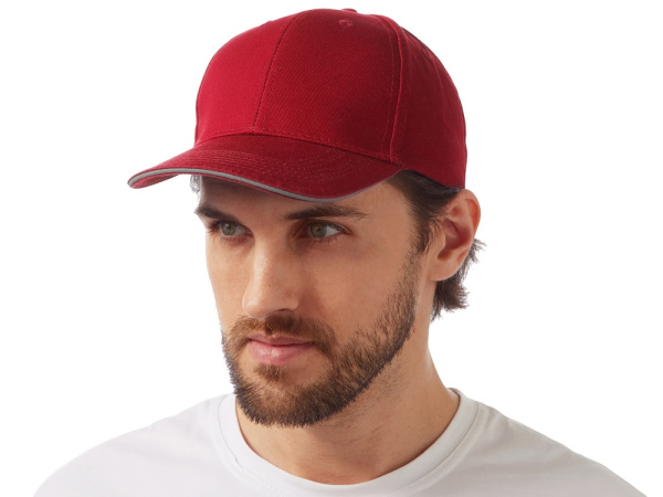 Бейсболка «Las Vegas», Цвет красный