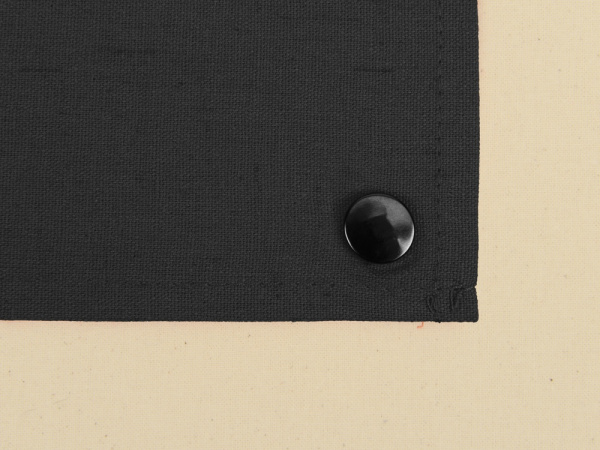 Складная хлопковая сумка для шопинга «Gross» с карманом, 180 г/м2, Цвет натуральный/черный