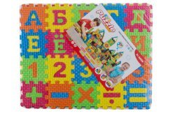 Детский развивающий коврик-пазл "буквы и цифры" Eva Puzzle