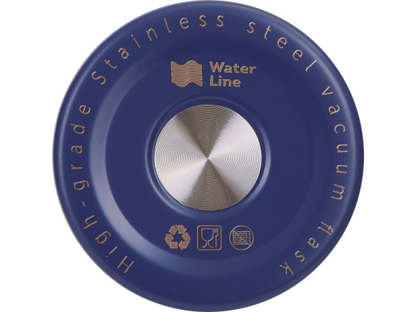 Вакуумная герметичная термокружка «Decart», 450 мл, Цвет ярко-синий