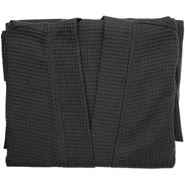 Халат вафельный Kimono, черный, M/L–XL/2XL