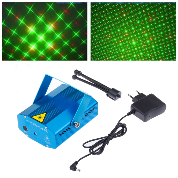 Лазерный проектор для концертов, вечеринок и дискотек, синий / Освещение 50 метровой комнаты