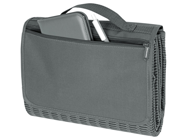 Плед для пикника «Module» с дышащей поверхностью, Цвет темно-серый