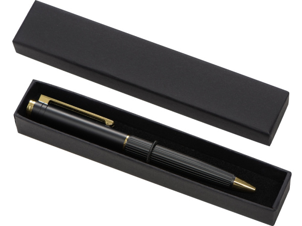 Шариковая металлическая ручка «Monarch Gold», Цвет черный