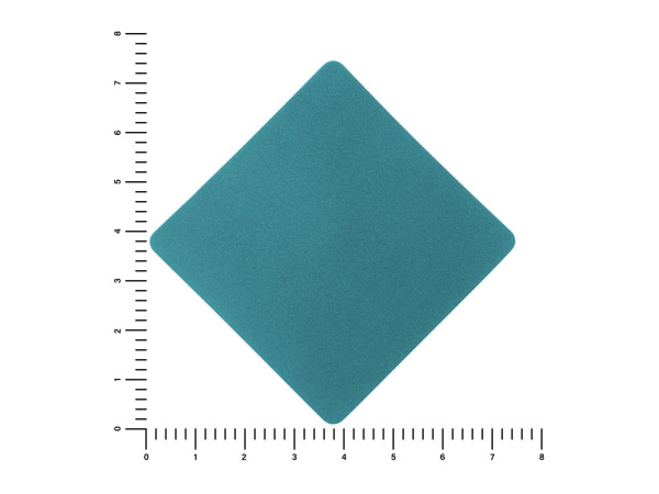 Патч «Ромб», nubuk, Цвет голубой