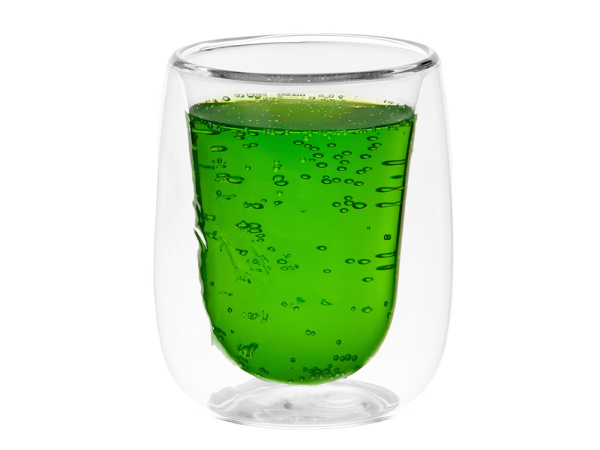 Кружка с двойными стенками и эффектом помятости «Mauna», Цвет прозрачный