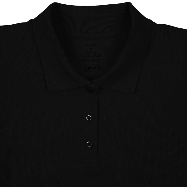 Рубашка поло женская Virma Lady, черная, S–3XL