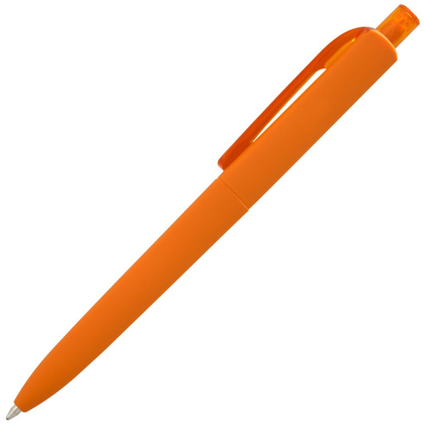 Ручка шариковая Prodir DS8 PRR-T Soft Touch, оранжевая, 14х1,1 см