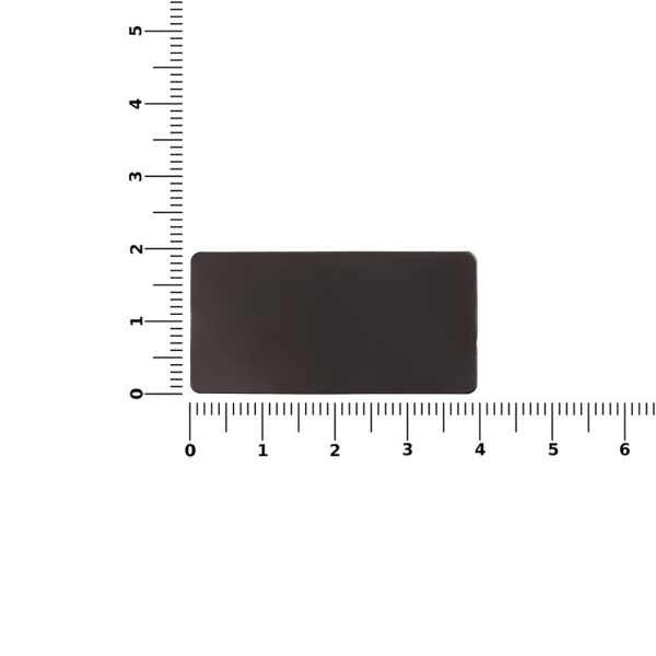 Значок Magnet Matto, серый металлик, 2x4 см