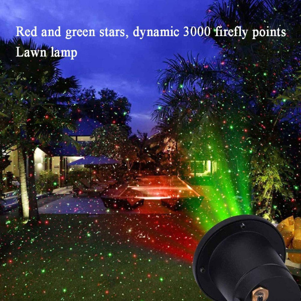 Проектор металлический уличный, лазерный двухцветный Outdoor Waterproof Laser с пультом управления