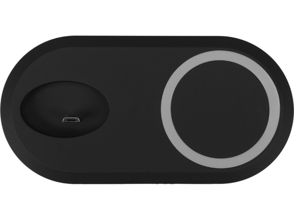 Набор «Launch» с настольной зарядной станцией и внешним аккумулятором, Цвет черный