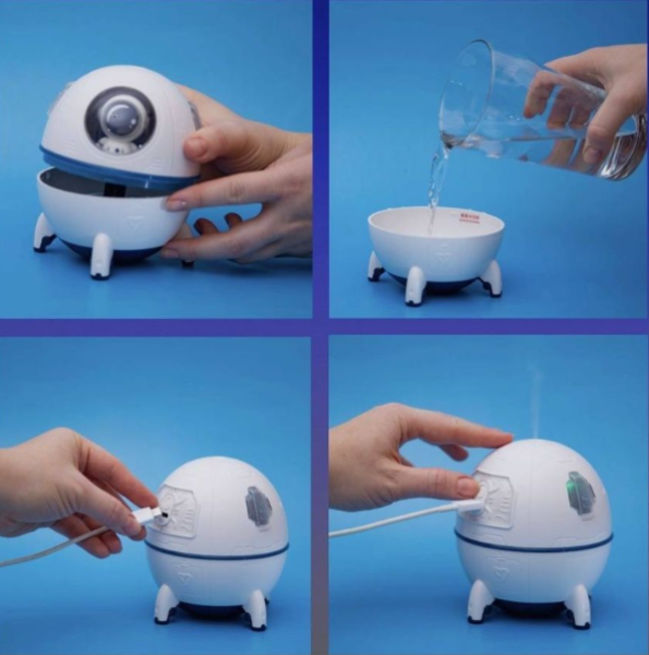 Ультразвуковой увлажнитель воздуха - игрушка Космический корабль Space Capsule Humidifier MJ046