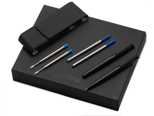 Подарочный набор ручек со сменными стержнями «Dumas», Цвет черный