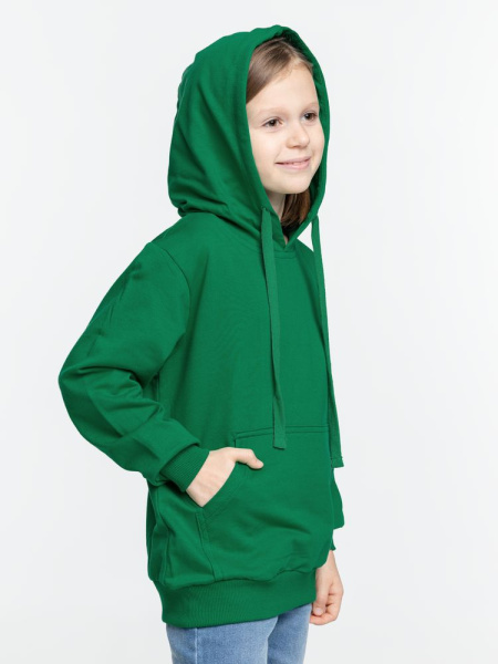 Худи детское Kirenga Kids 2.0, зеленое, 6–14 лет