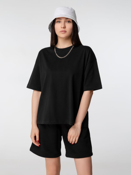 Футболка оверсайз женская Boxy Women, черная, XS–XL