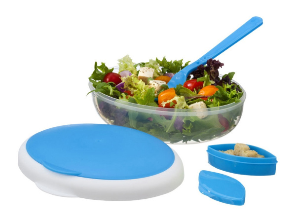 Контейнер для ланча «Maalbox», Цвет синий/белый/прозрачный