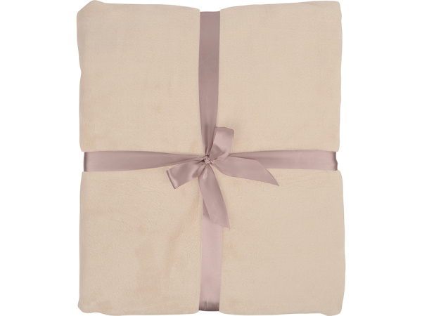 Плед флисовый «Natty» из переработанного пластика, Цвет бежевый