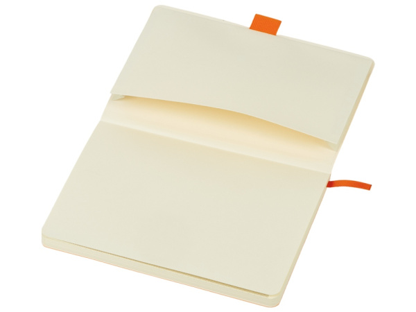 Блокнот А5 в гибкой обложке «Vision 2.0» soft-touch, Размер А5, Цвет оранжевый