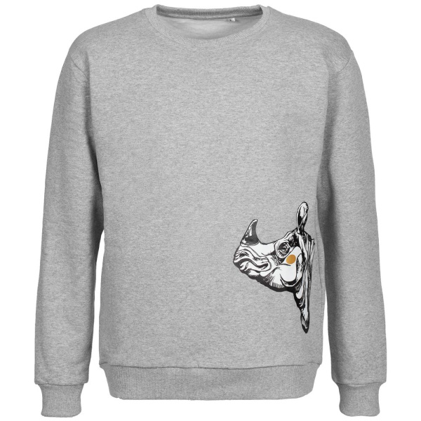 Толстовка NosoRock, серый меланж, S–XXL