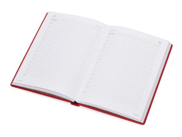 Ежедневник недатированный А5 «Velvet», Размер A5, Цвет красный