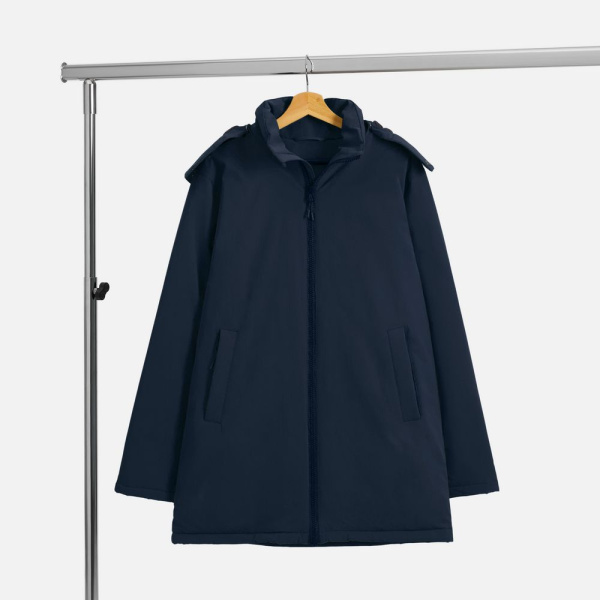 Куртка-парка унисекс Sfera, темно-синяя, S–4XL