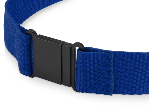 Ланьярд с карабином и замком безопасного разрыва, Цвет синий