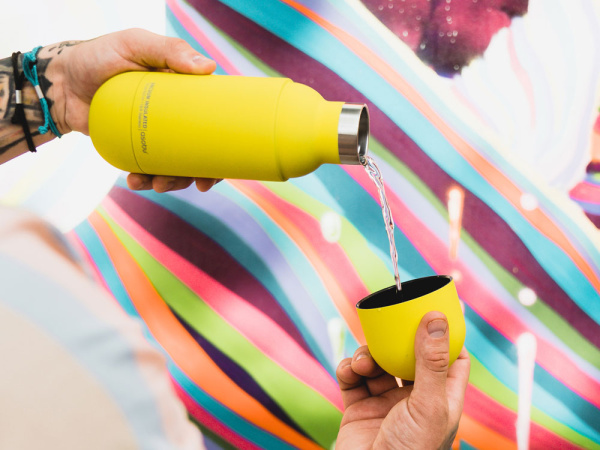 Термос «ORB», Цвет желтый