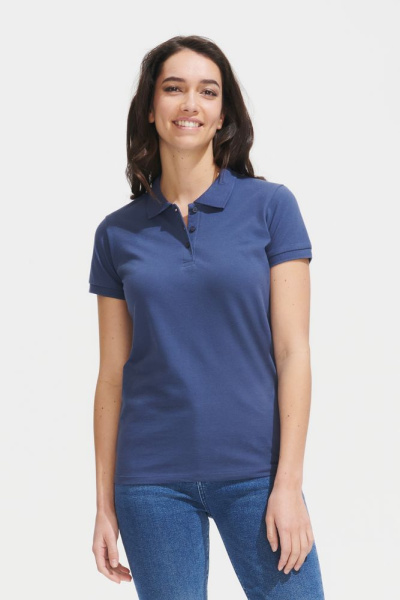 Рубашка поло женская Perfect Women 180 белая, S–XXL