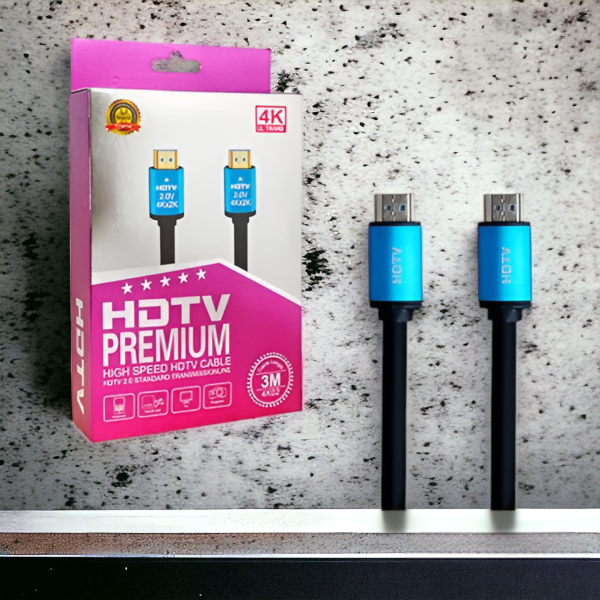 Кабель HDMI 4K 2.0 high speed 3м силиконовый / Подходит для подключения к телевизорам, мониторам, игровым консолям и другим устройствам с HDMI-портами