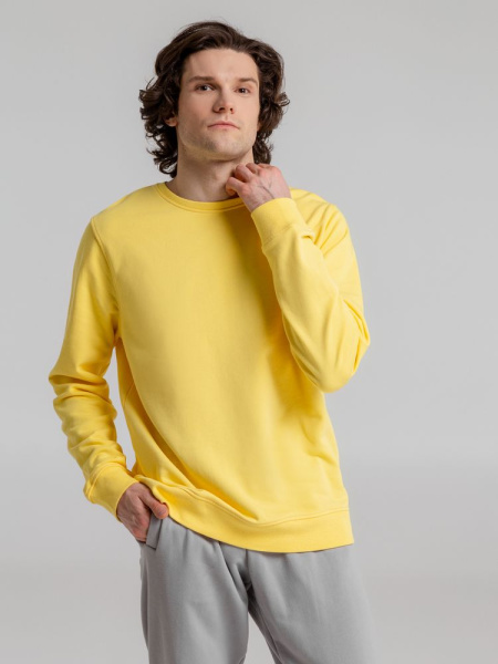 Свитшот унисекс BNC Inspire (Organic), желтый, XS–3XL