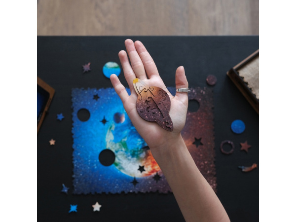 Деревянный пазл «Earth», Цвет разноцветный