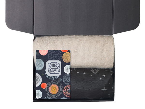 Подарочный набор «Re:y. Grow» с пледом, увлажнителем и набором для выращивания, Цвет бежевый