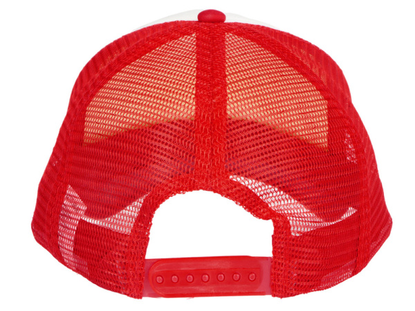 Бейсболка «Trucker», Цвет красный/белый