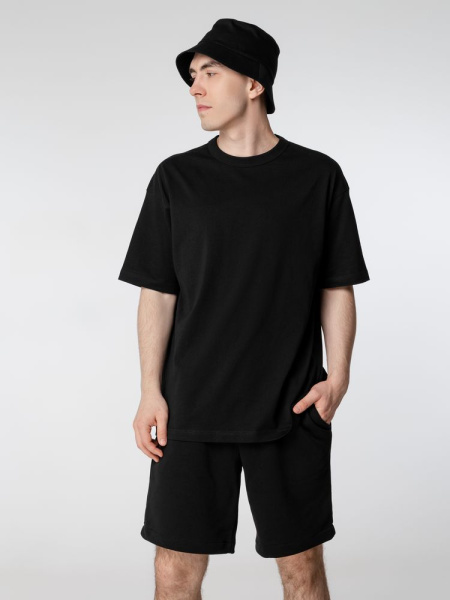 Футболка оверсайз мужская Boxy Men, черная, S–XXL