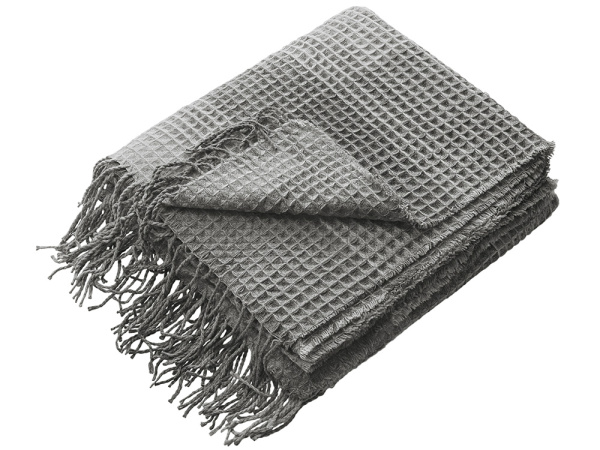 Плед акриловый «Gaufre», Цвет серый