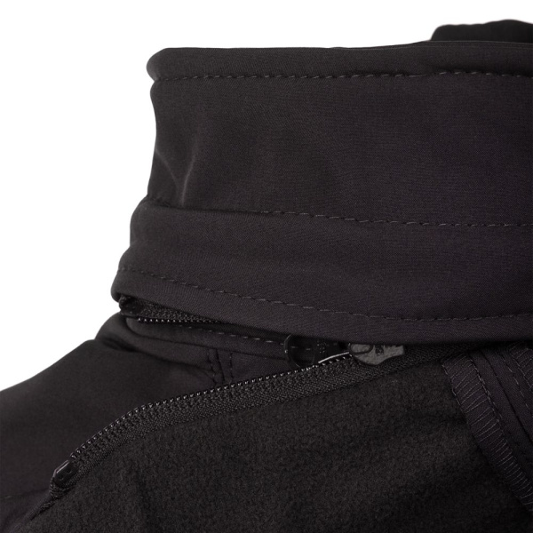 Куртка мужская Hooded Softshell черная, S–2XL